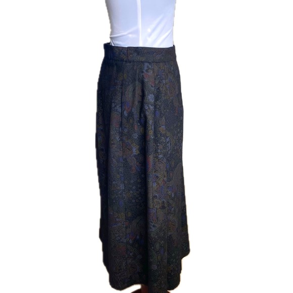 VTG HOCHBERG Germany Wool Pleated A-Line Midi Skirt Size 42 EUR - Picture 6 of 12